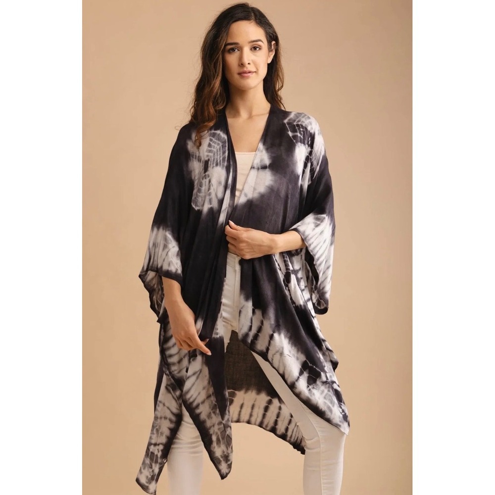 NEW OVERSIZED KIMONO Boho Open Front Beach‎ Resort Cover Up Handkerchief XL